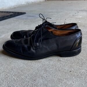 Allen Edmonds mens 11 3E black leather Hancock oxford dress shoes EUC